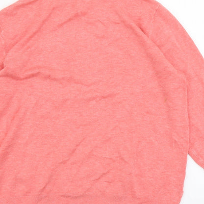 Womens UK Size 14 Papaya Orange Pullover Jumper