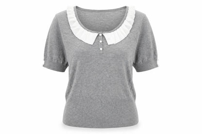 Bonmarché Womens Grey Scoop Neck Viscose Pullover Jumper Size S