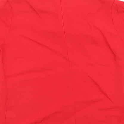 Womens UK Size 8 Marks and Spencer Red Basic Blouse