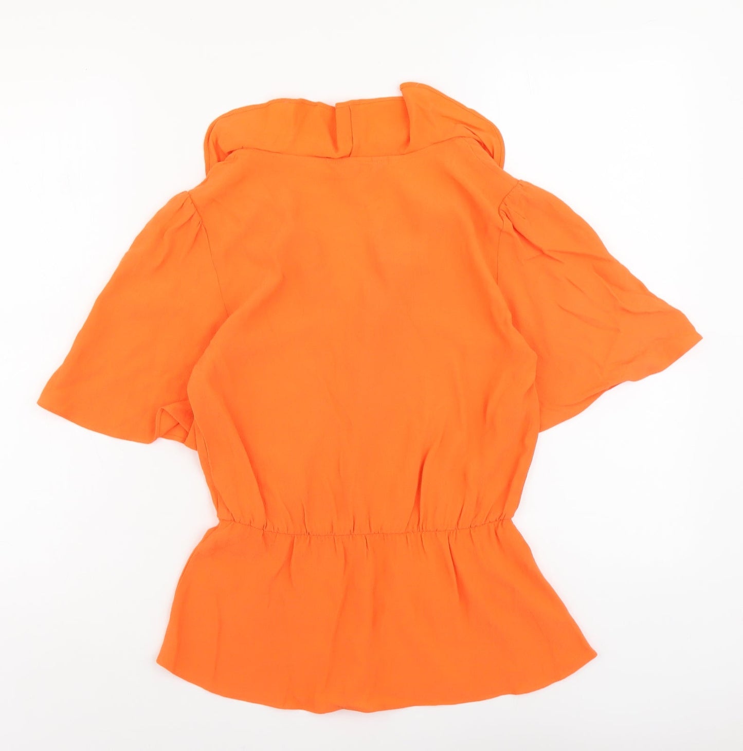 Womens UK Size 6 Marks and Spencer Orange Basic Blouse