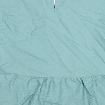 Womens UK Size 12 Marks and Spencer Blue Basic Blouse