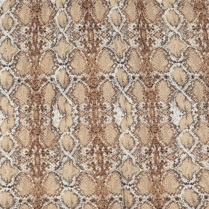 Marks and Spencer Womens Brown Animal Print Polyester Swing Skirt Size 22 - Snakeskin Pattern