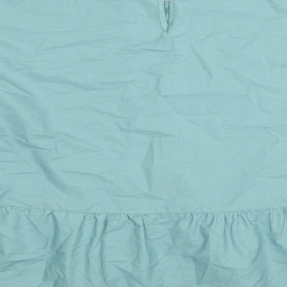 Womens UK Size 12 Marks and Spencer Blue Basic Blouse