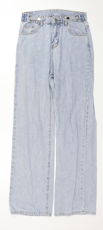 Womens UK Size 26 in Preworn Regular Fit Mom Blue Jeans