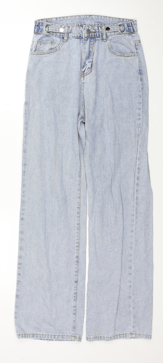 Womens UK Size 26 in Preworn Regular Fit Mom Blue Jeans