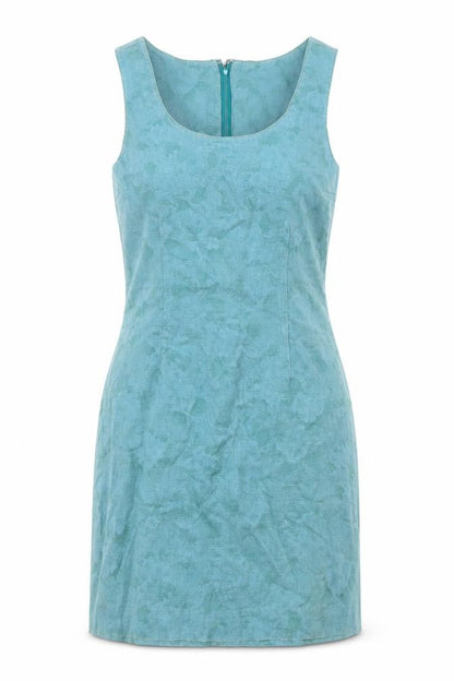 Gap Womens Green Linen Shift Size 4 Scoop Neck Zip