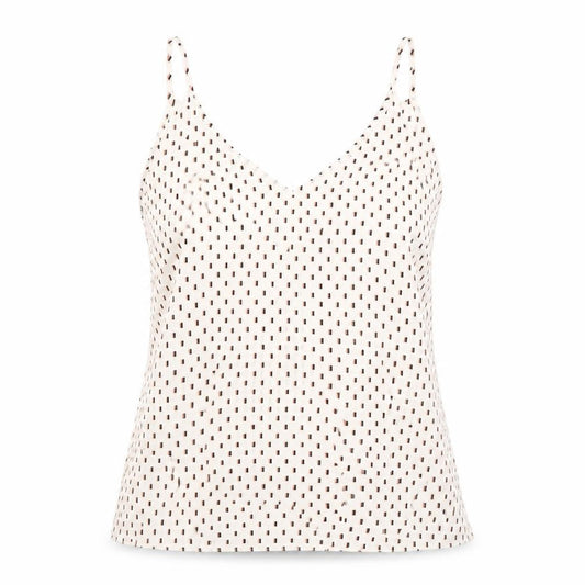 Womens UK Size 12 Papaya White Basic Tank