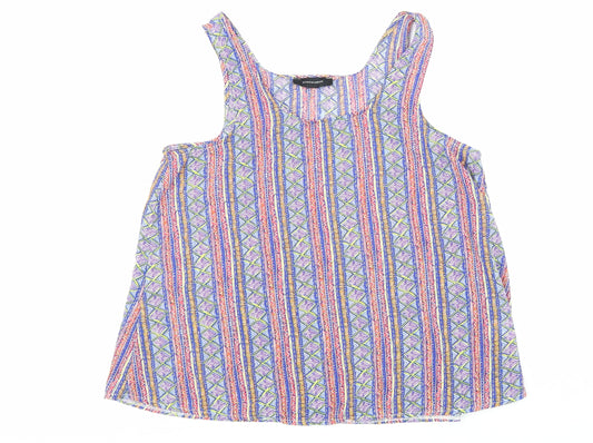 Womens UK Size 12 Atmosphere Multicoloured Basic Tank