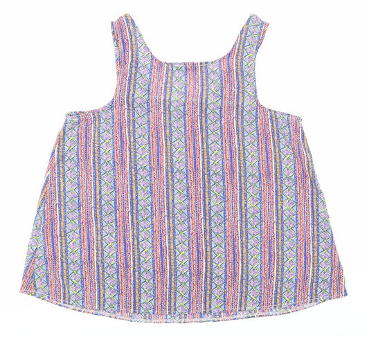 Womens UK Size 12 Atmosphere Multicoloured Basic Tank