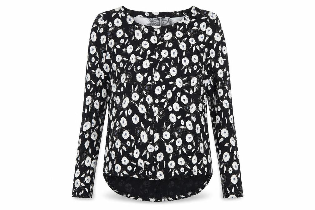 Womens UK Size 6 NEXT Black Basic Blouse