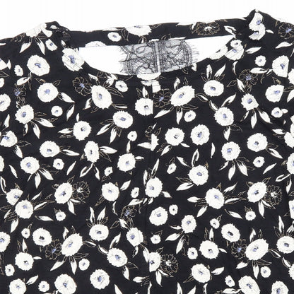 Womens UK Size 6 NEXT Black Basic Blouse