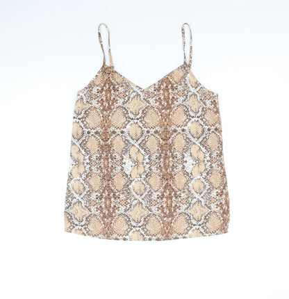 Womens UK Size 8 Marks and Spencer Brown Basic Tank