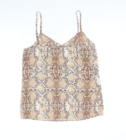 Womens UK Size 8 Marks and Spencer Brown Basic Tank