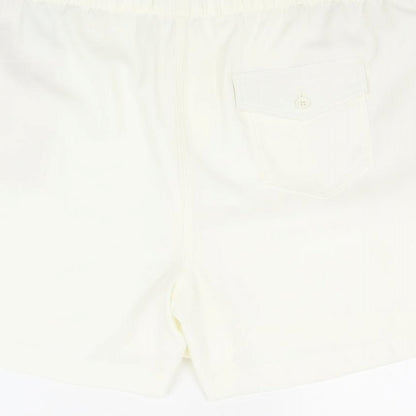 Marks and Spencer Womens Ivory Polyester Sweat Shorts Size 22 Regular Pull On