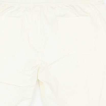 Marks and Spencer Womens Ivory Cotton Chino Shorts Size 2XL Regular Pull On