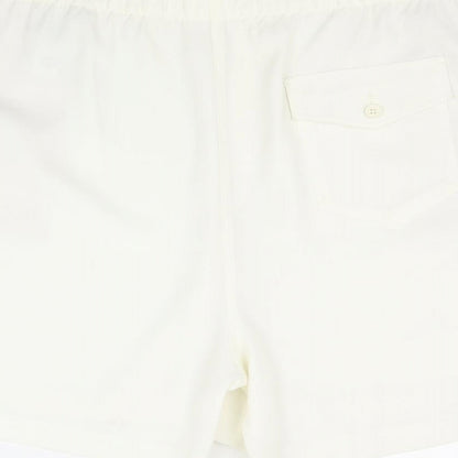 Marks and Spencer Womens Ivory Polyester Sweat Shorts Size 24 Regular Zip