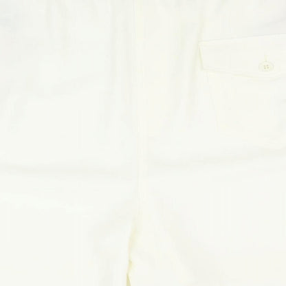 Marks and Spencer Womens Ivory Polyester Sweat Shorts Size 20 Regular Pull On