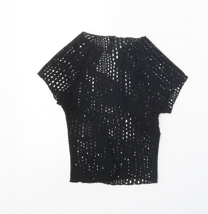 Womens UK Size 2XS Divided Black Basic T-Shirt