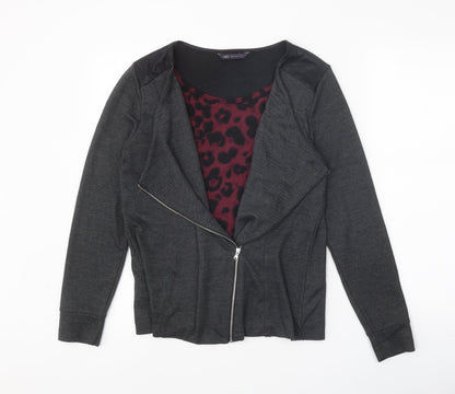 Womens UK Size 12 Marks and Spencer Grey Cardigan Jumper