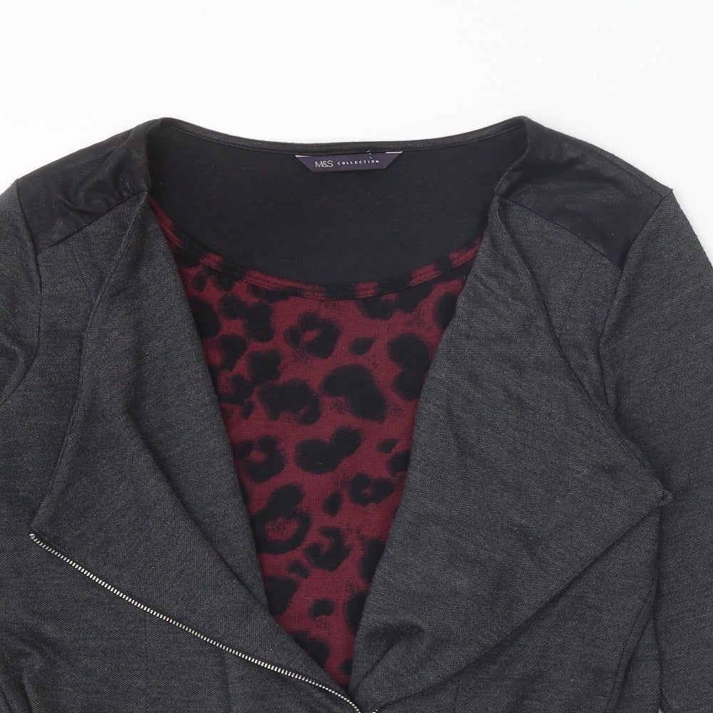 Womens UK Size 12 Marks and Spencer Grey Cardigan Jumper