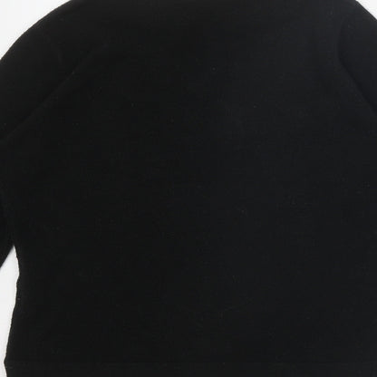 Yessicabb Womens Black Boat Neck Acrylic Pullover Jumper Size 14