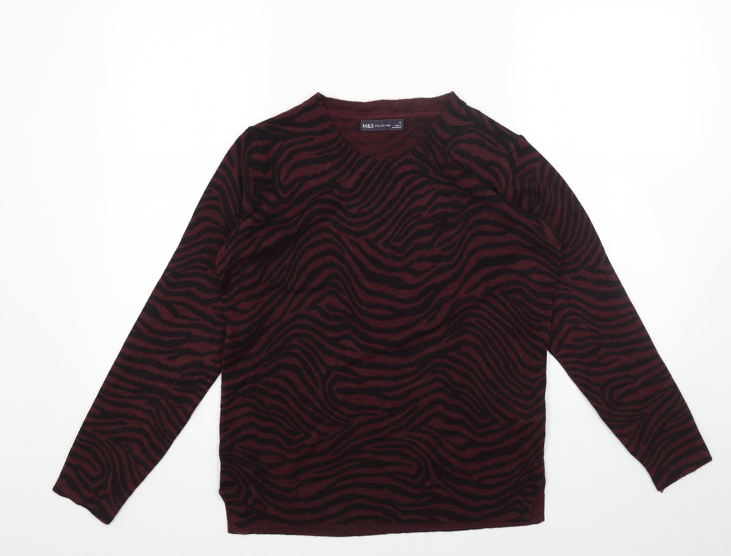 Womens UK Size 12 Marks and Spencer Black Pullover Jumper