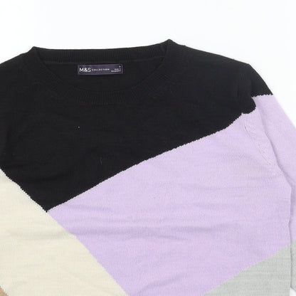 Womens UK Size 6 Marks and Spencer Purple Pullover Jumper
