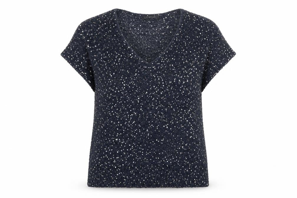 Womens UK Size S Quiz Blue Pullover Jumper