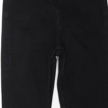 Reverse Womens Black Cotton Skinny Jeans Size 12 L27 in Regular Button