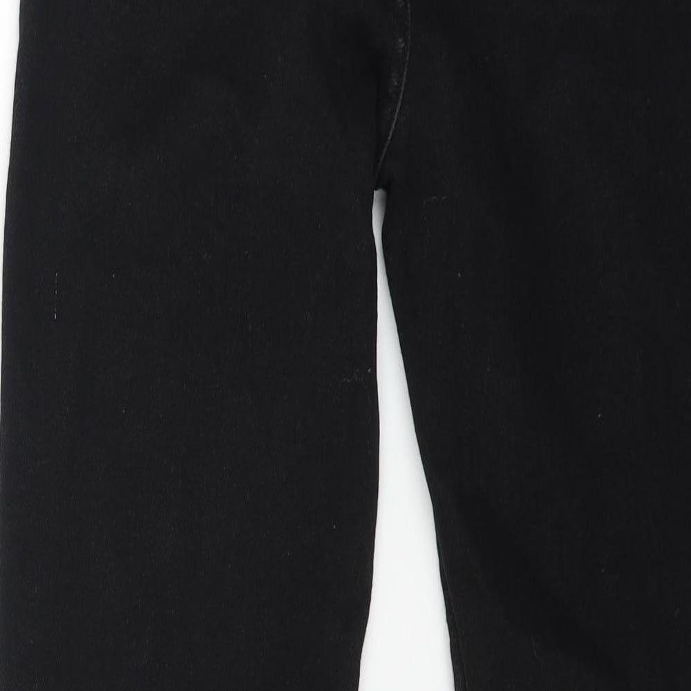 Reverse Womens Black Cotton Skinny Jeans Size 12 L27 in Regular Button