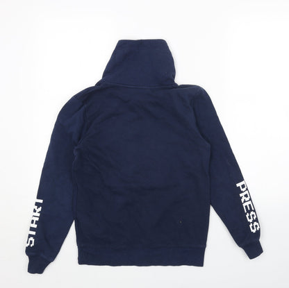 H&M Girls Blue Cotton Pullover Sweatshirt Size 11-12 Years Pullover