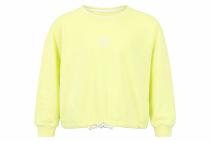 Marks and Spencer Girls Yellow Cotton Pullover Sweatshirt Size 11-12 Years Pullover
