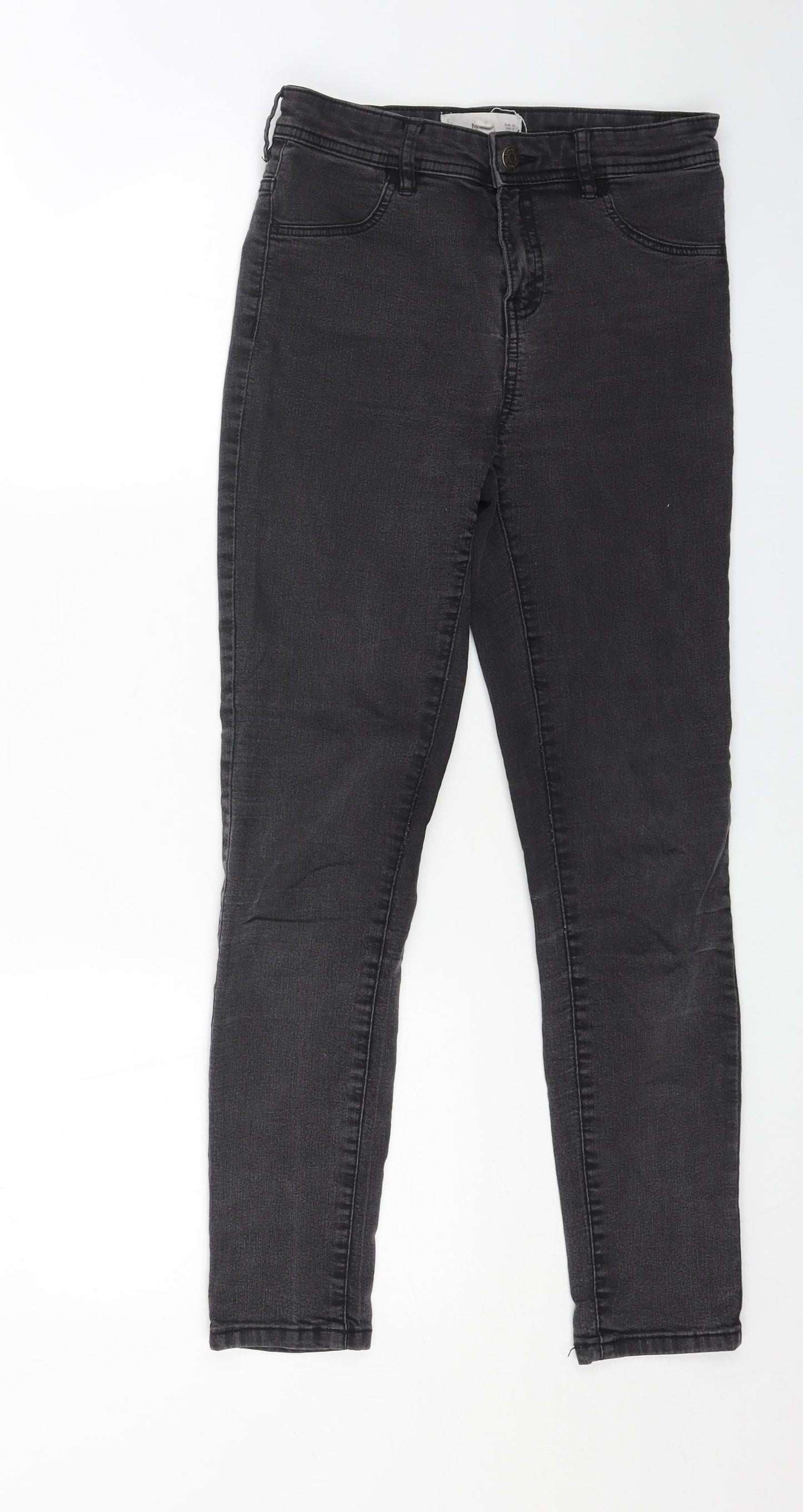 Womens UK Size 6 MNG Regular Fit Skinny Black Jeans