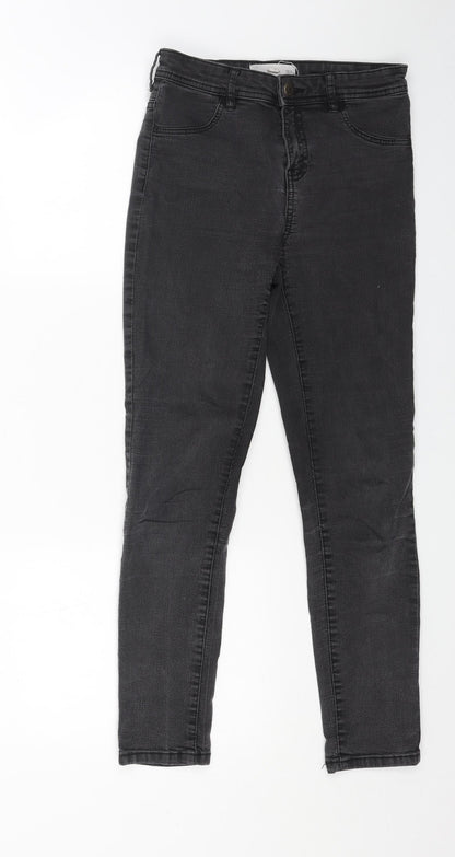 Womens UK Size 6 MNG Regular Fit Skinny Black Jeans