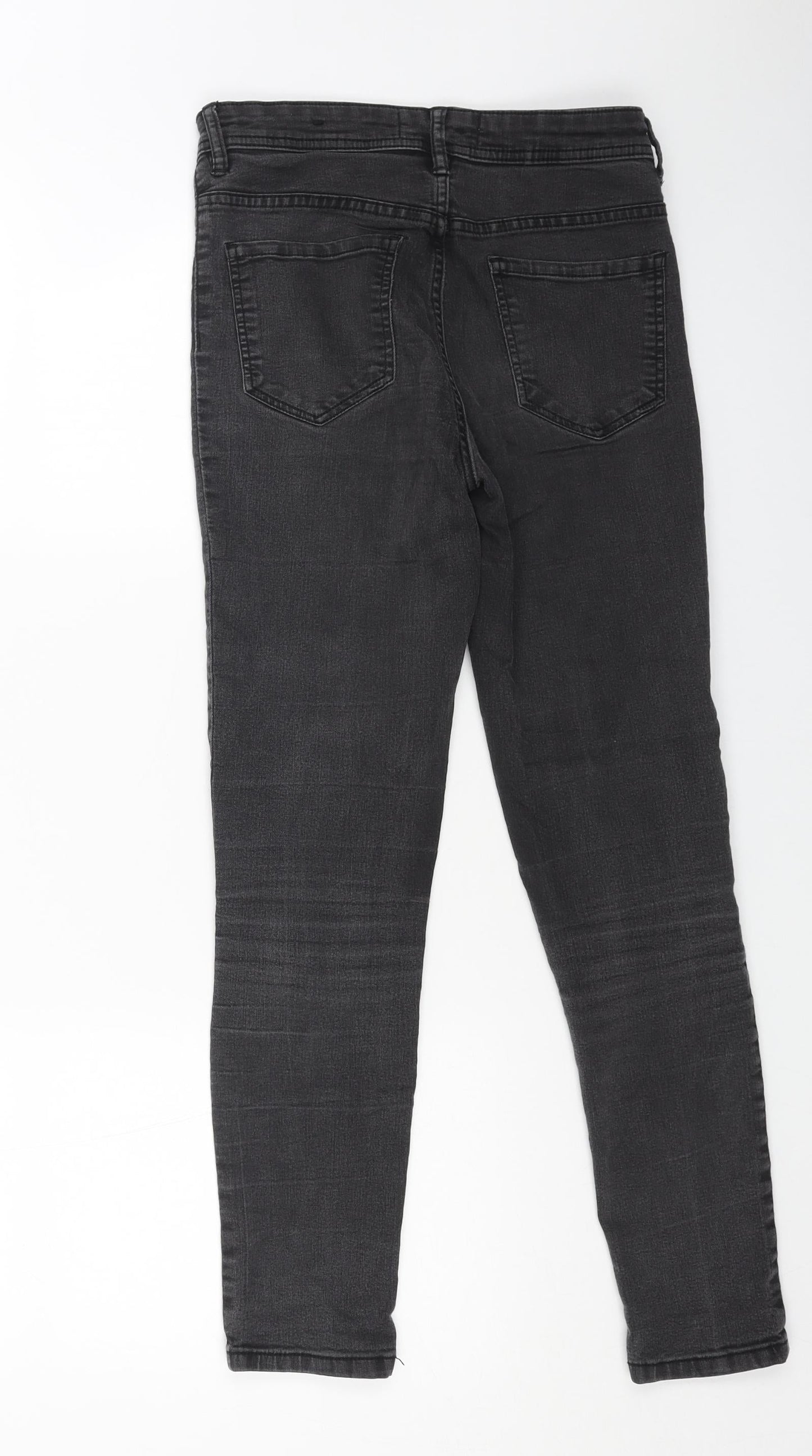 Womens UK Size 6 MNG Regular Fit Skinny Black Jeans