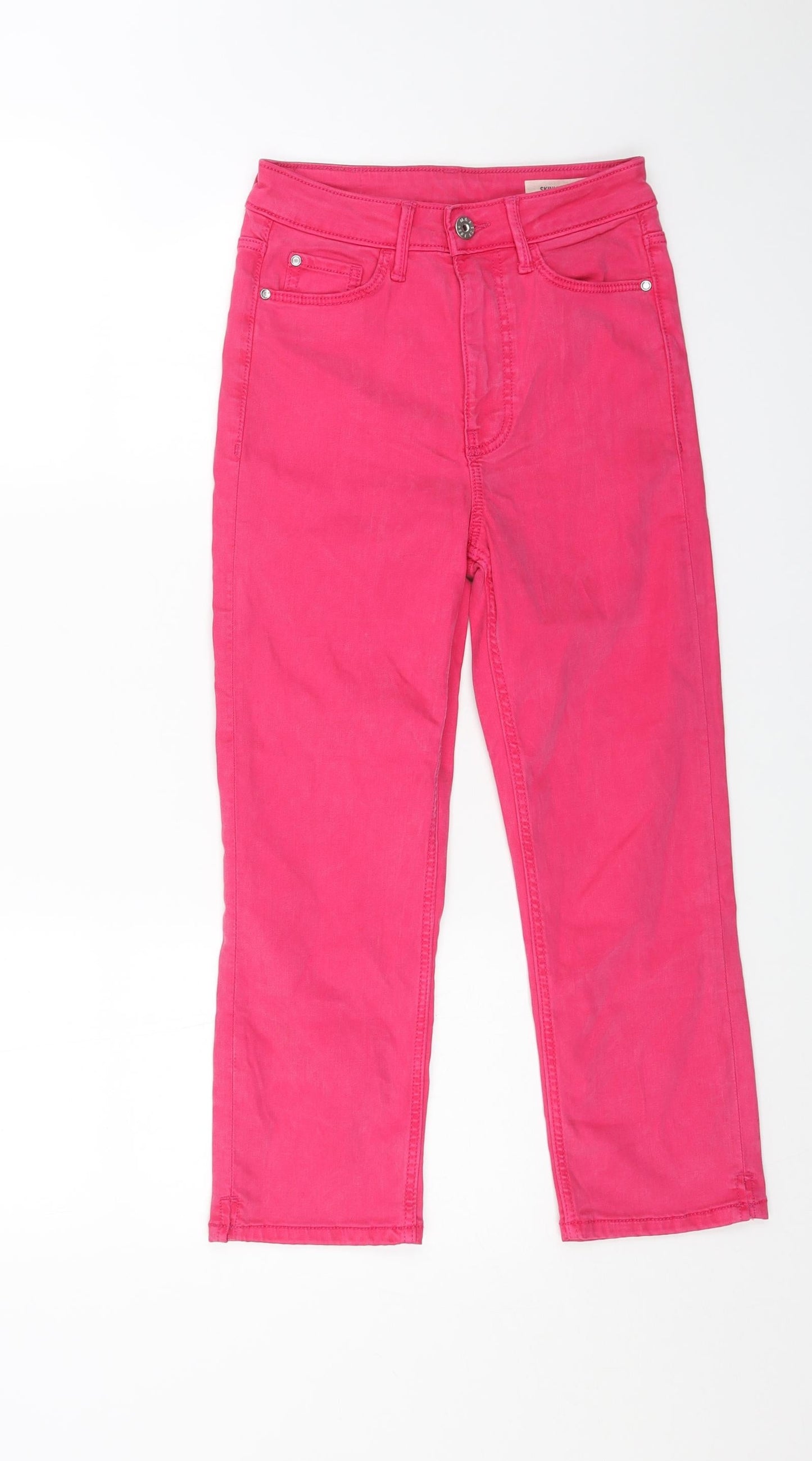 Womens UK Size 6 Marks and Spencer Regular Fit Skinny Pink Jeans