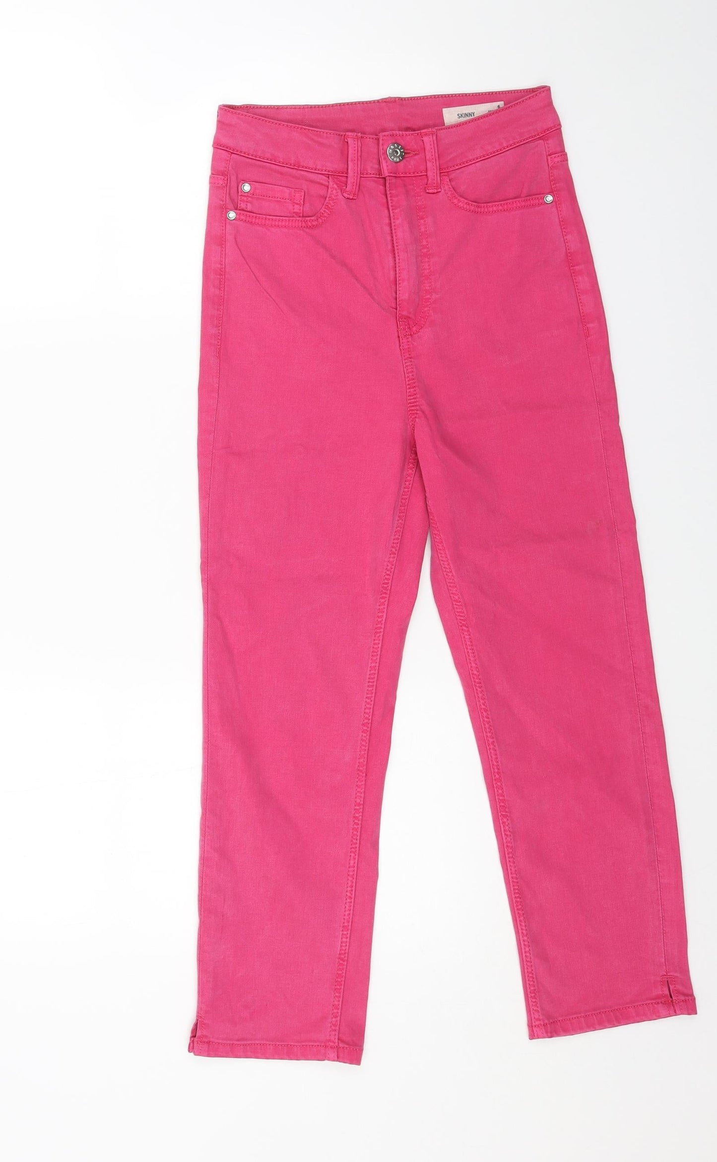 Womens UK Size 6 Marks and Spencer Regular Fit Skinny Pink Jeans