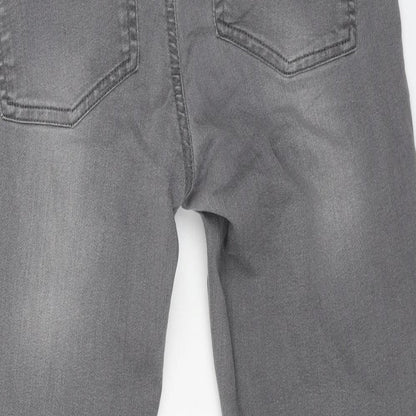 Blooming Marvellous Womens Grey Cotton Jegging Jeans Size 10 L28 in Regular Button