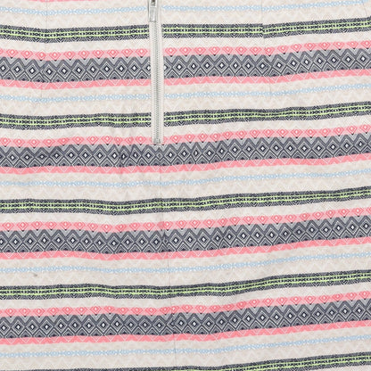 Marks and Spencer Womens Multicoloured Geometric Polyester Straight & Pencil Skirt Size 10 Zip