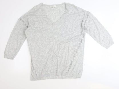 Womens UK Size L Monsoon Grey Pullover Jumper
