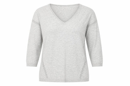 Womens UK Size L Monsoon Grey Pullover Jumper