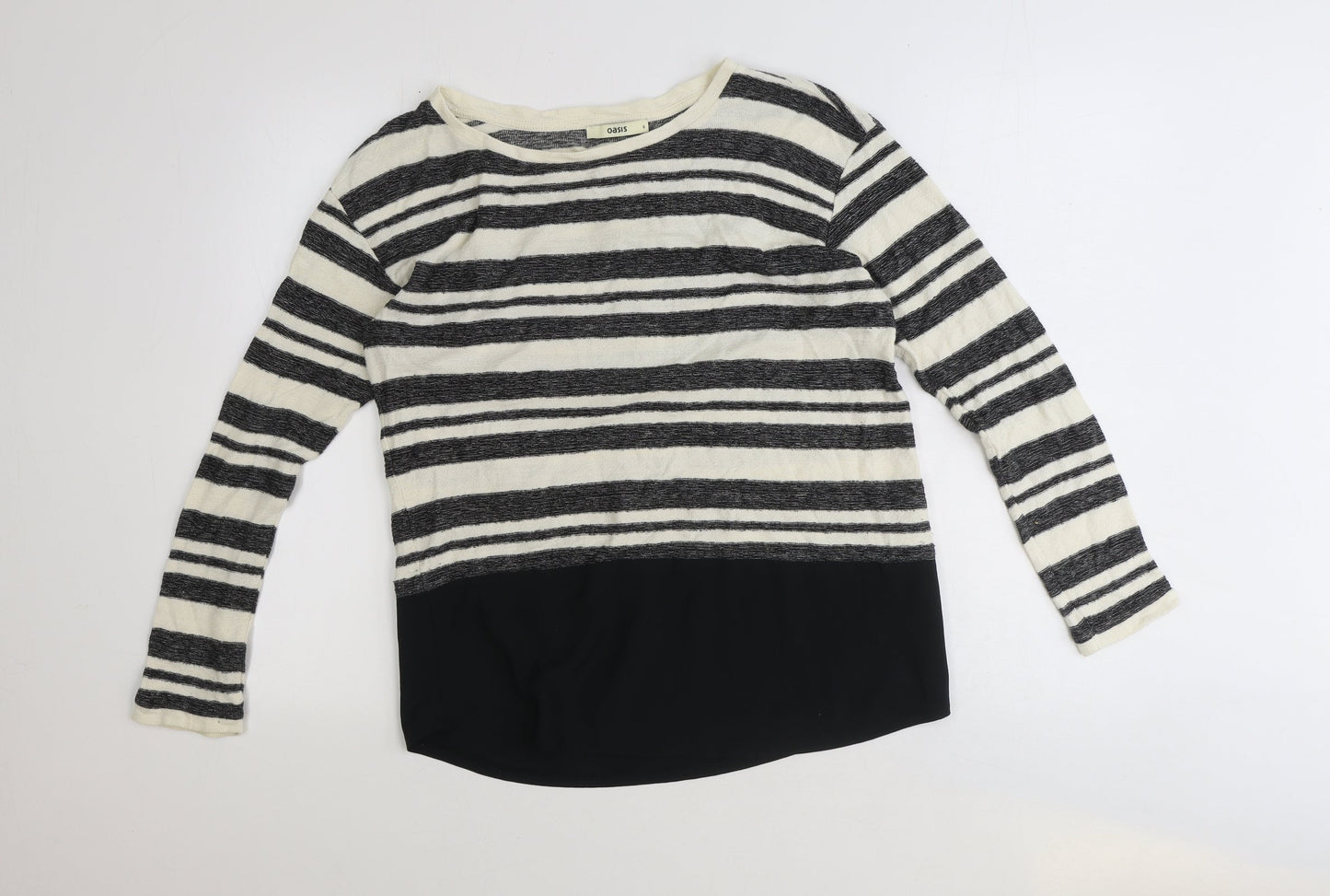 Womens UK Size S Oasis Black Pullover Jumper