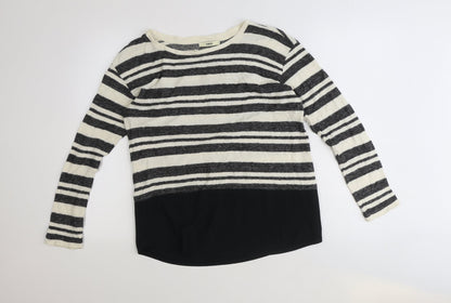 Womens UK Size S Oasis Black Pullover Jumper