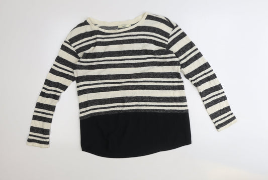 Womens UK Size S Oasis Black Pullover Jumper
