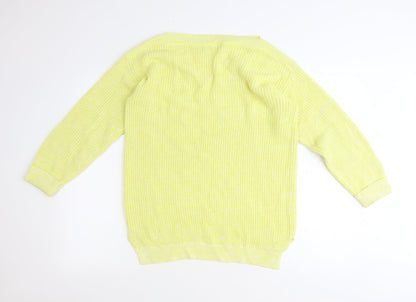 Womens UK Size M Marks and Spencer Yellow Pullover Jumper