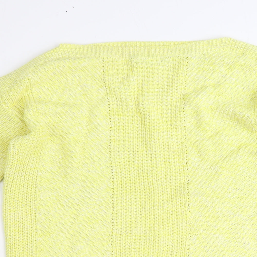 Womens UK Size M Marks and Spencer Yellow Pullover Jumper