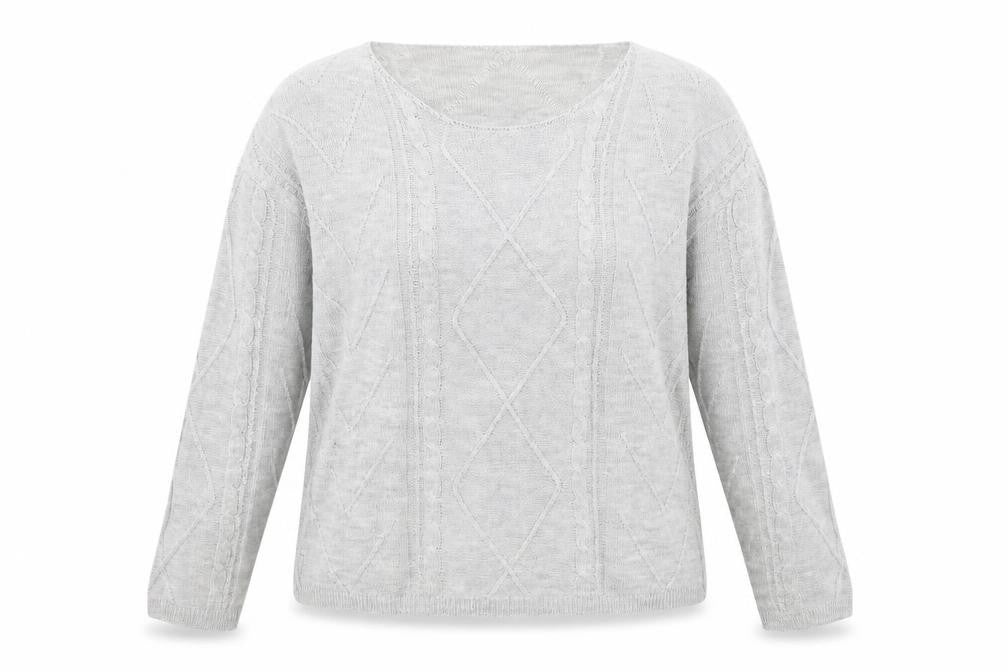 Womens UK Size XL SheIn Grey Pullover Jumper