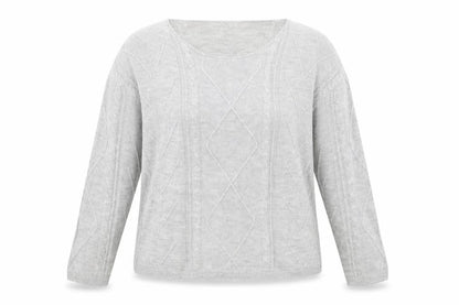 Womens UK Size XL SheIn Grey Pullover Jumper