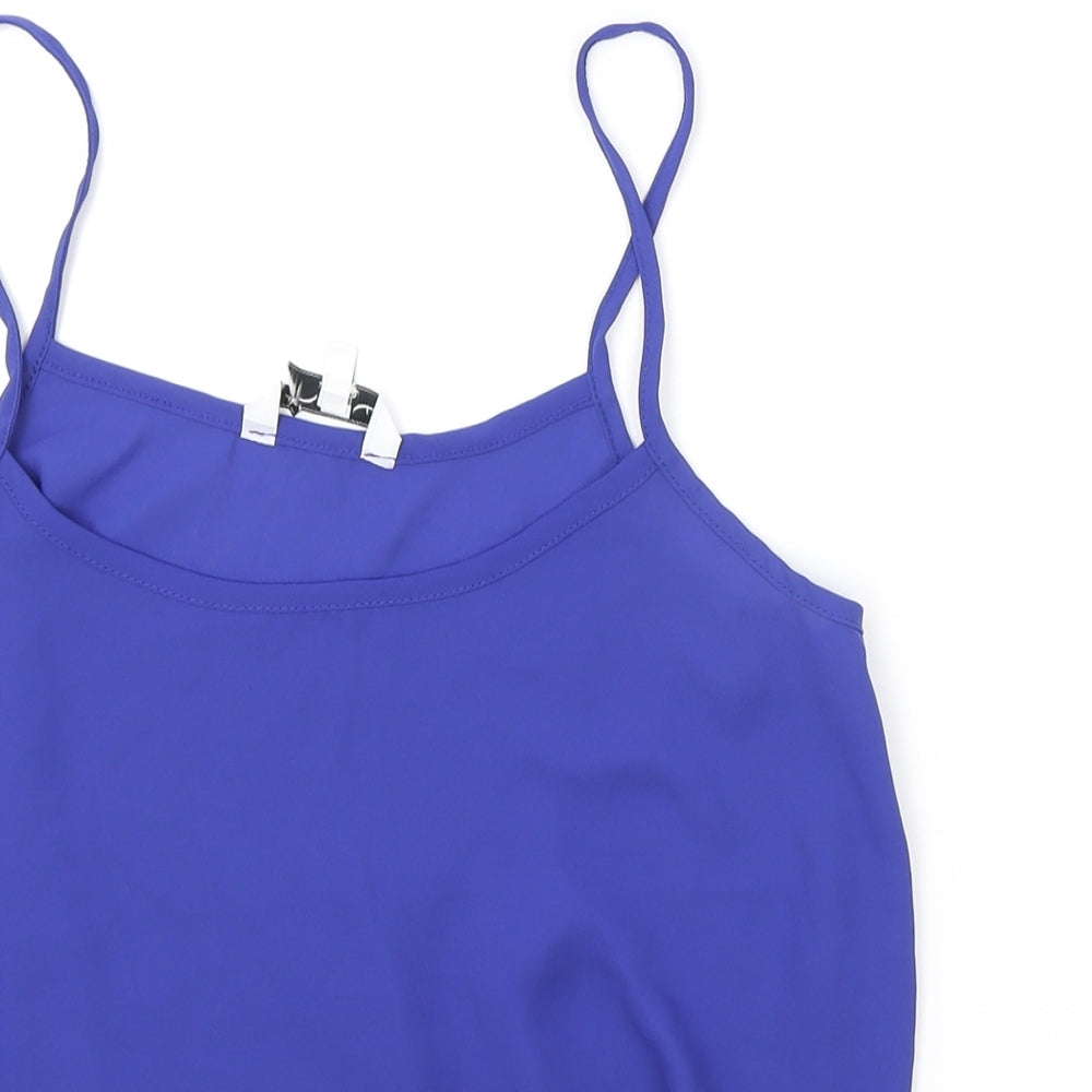 Womens UK Size 10 New Look Blue Basic Tank