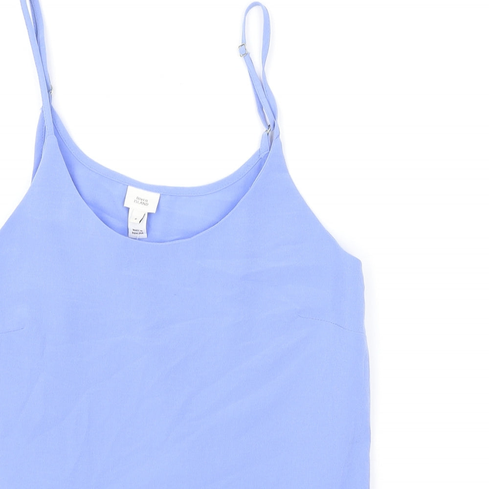 Womens UK Size 6 River Island Blue Camisole Tank